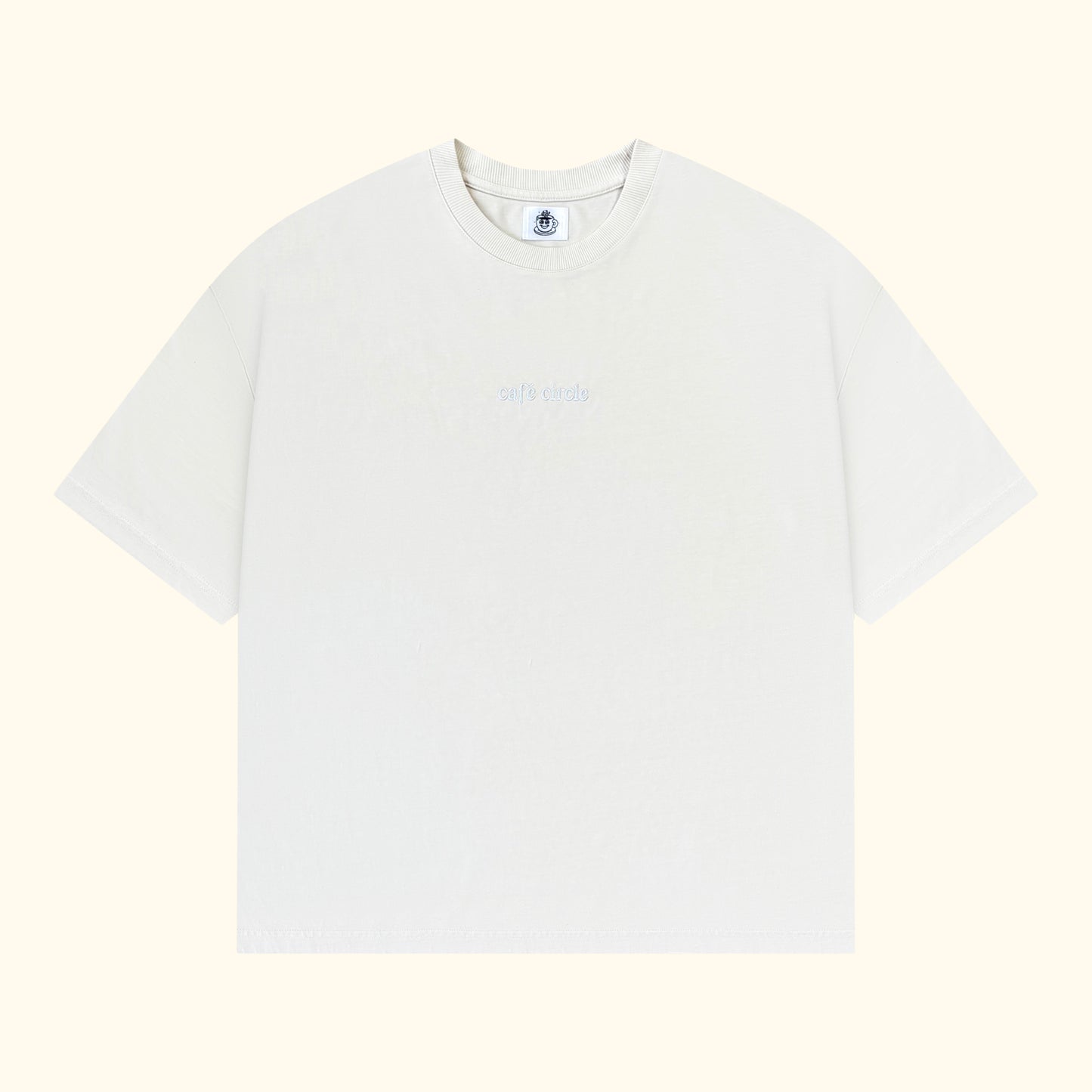 box t-shirt - almond milk