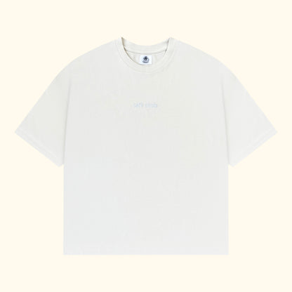 box t-shirt - almond milk