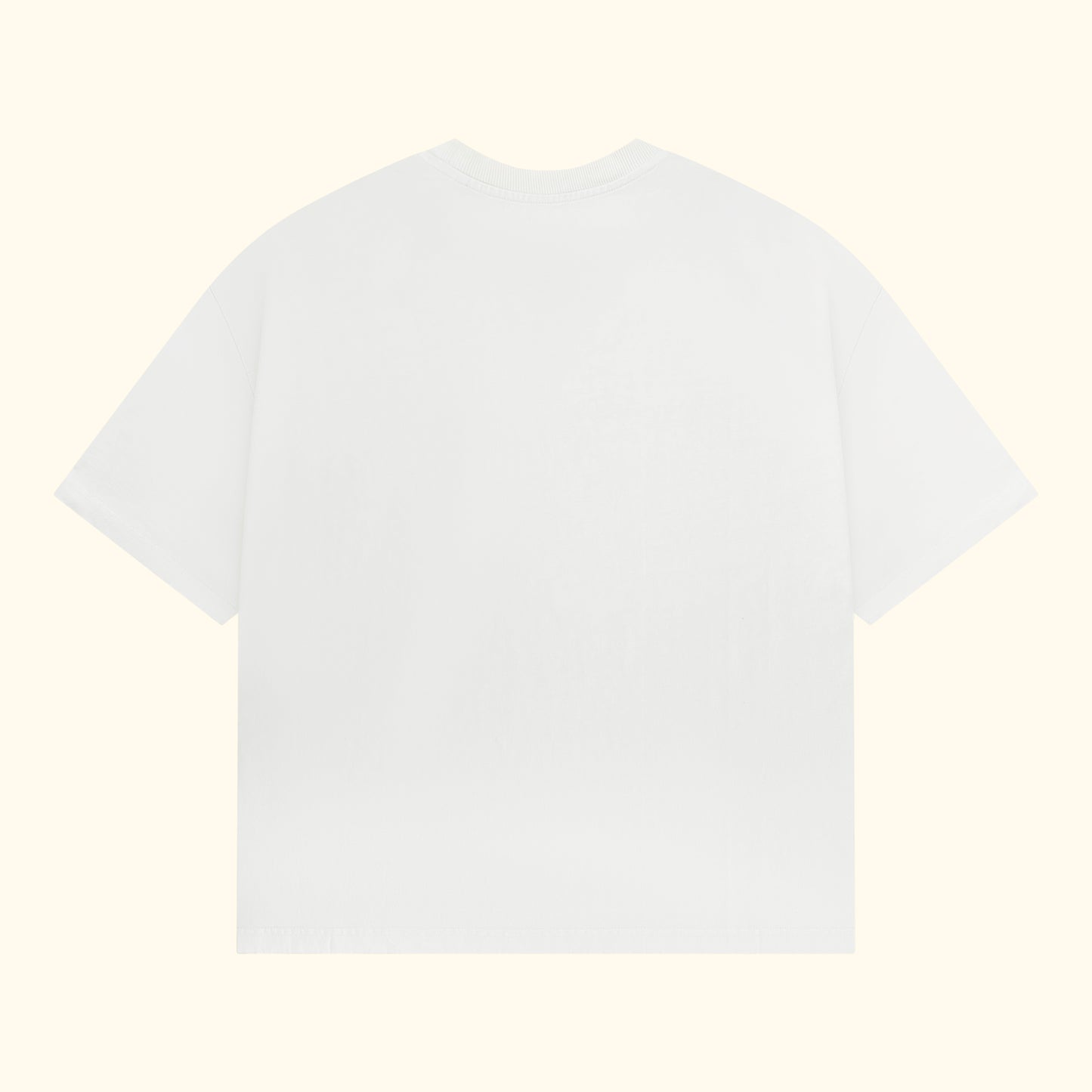 box t-shirt - almond milk