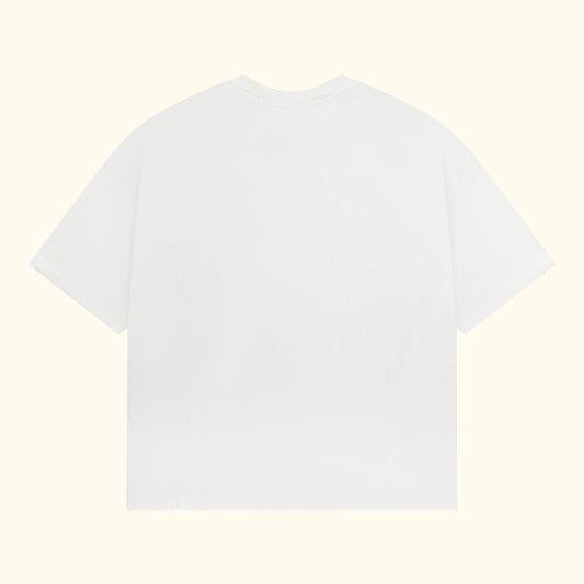 box t-shirt - almond milk